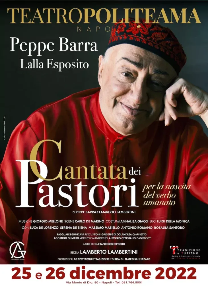 Lo spettacolo "Cantata dei Pastori" dopo il sold out al Teatro Sannazzaro sarà nuovamente a teatro il 25 e il 26 dicembre al Politeama