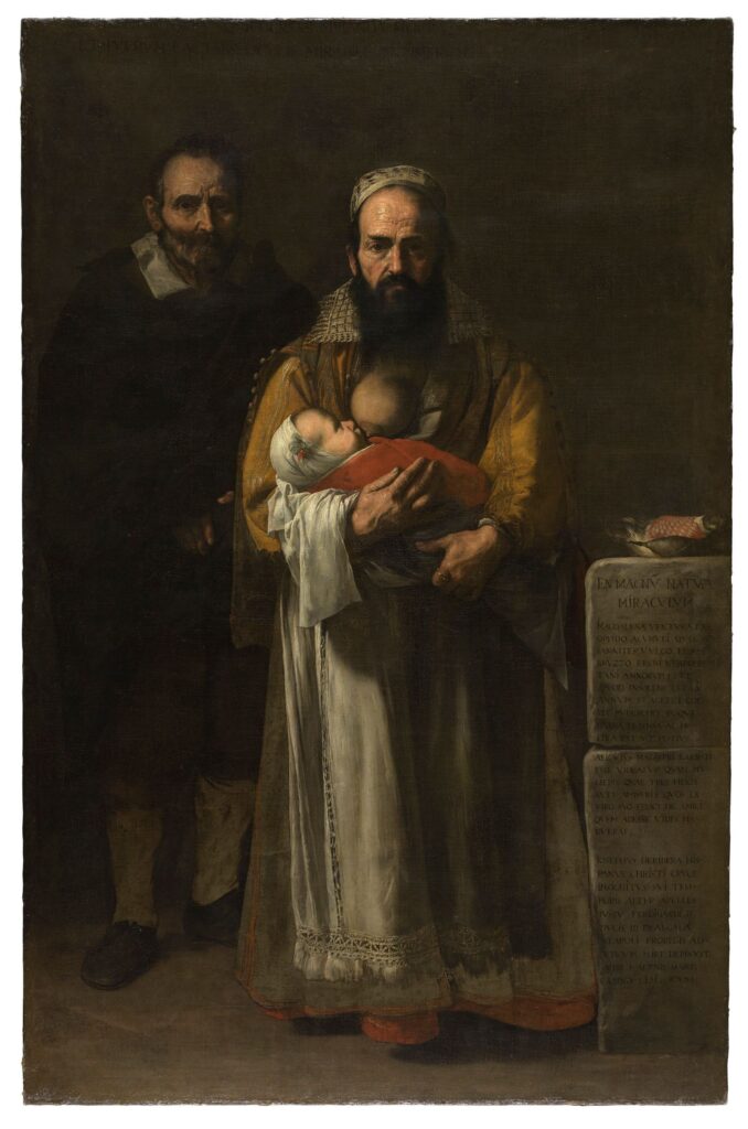 Maddalena Ventura con il marito e il figlio, celebre ritratto di Jusepe de Ribera, simbolo della Napoli spagnola del Seicento.