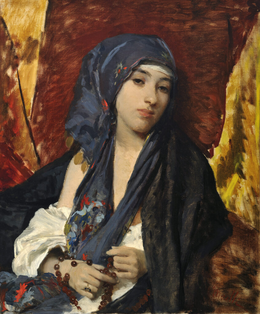 Donna orientale di Domenico Morelli, esempio di orientalismo nella pittura napoletana dell’Ottocento
